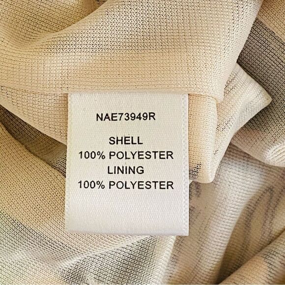 Ark & Co Abstract Tropical Floral Print Lace Up Back Crepe Jumpsuit Sz S - Picture 11 of 15